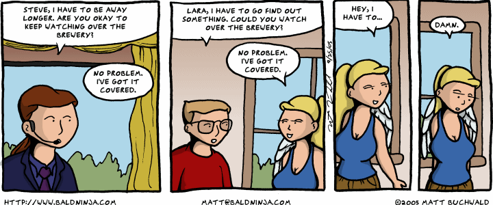 Comic graphic for 2005-09-26: The Passing Game