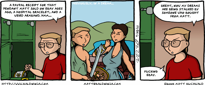 Comic graphic for 2005-09-28: Locker Contents