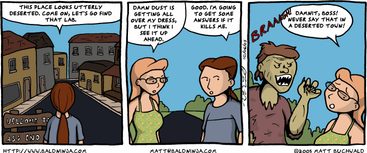 Comic graphic for 2005-10-06: Famous Last Words
