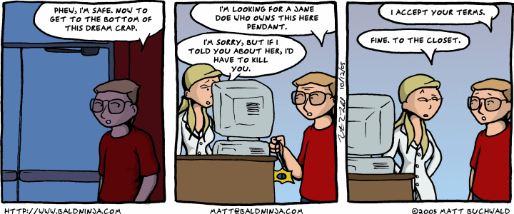 Comic graphic for 2005-10-12: Top Secret