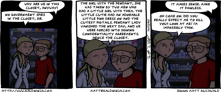 Comic graphic for 2005-10-13: Coverup