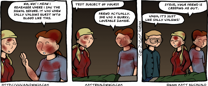 Comic graphic for 2005-11-24: Dear Memory