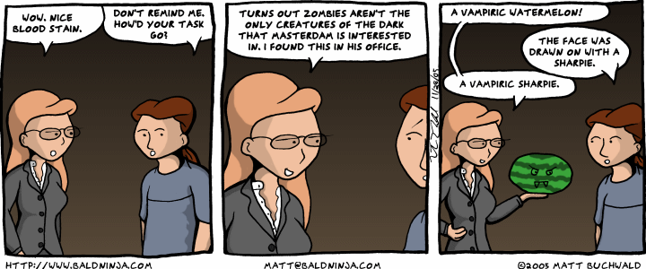 Comic graphic for 2005-11-26: Fruit Of The Undead