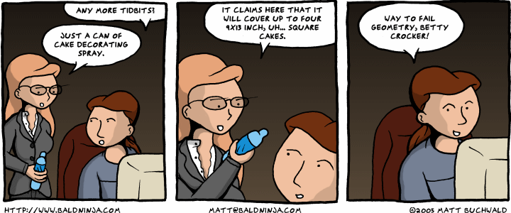 Comic graphic for 2005-12-02: Bakery Mishaps