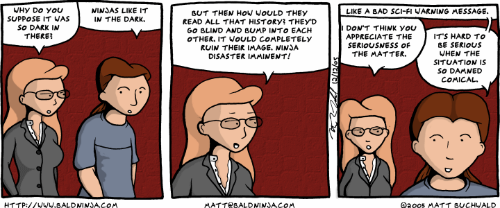 Comic graphic for 2005-12-12: Blind Stealth