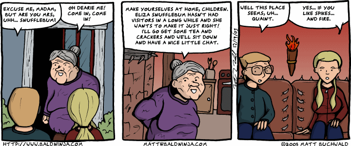 Comic graphic for 2005-12-19: Eliza Snufflebum