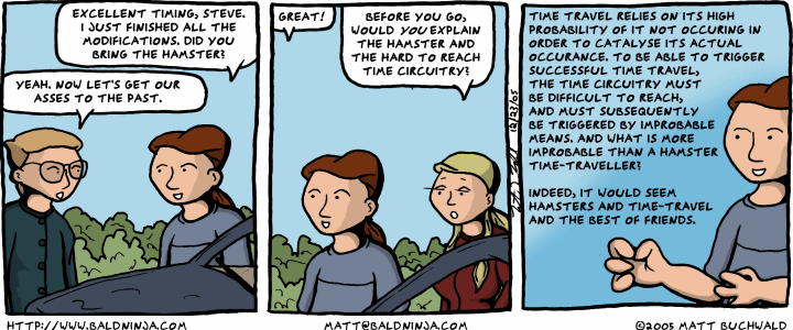Comic graphic for 2005-12-23: Fuzzy Time