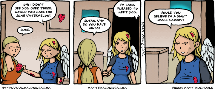Comic graphic for 2006-01-04: Interstellar Avians Abound