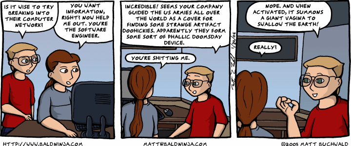 Comic graphic for 2006-01-30: Unimaginable Power