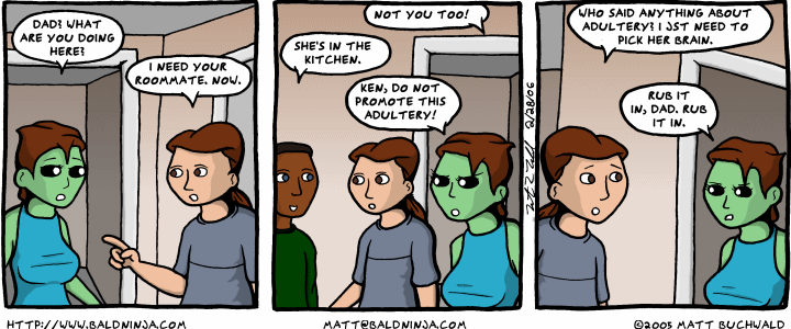 Comic graphic for 2006-02-28: Seeing Green
