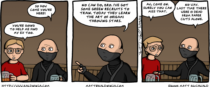 Comic graphic for 2006-03-09: Job Hazards