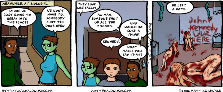 Comic graphic for 2006-03-16: One Step Ahead