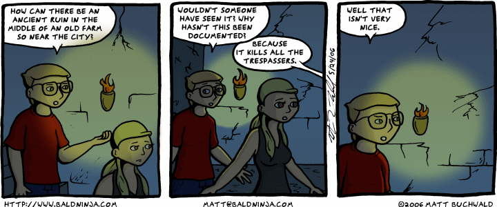 Comic graphic for 2006-05-24: Voice in the Dark