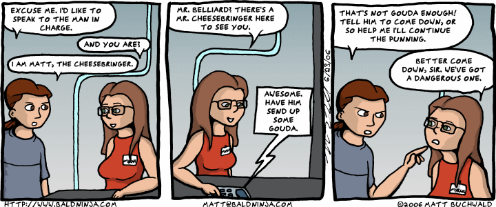Comic graphic for 2006-06-23: Reception Tactics