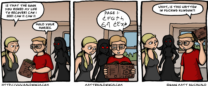 Comic graphic for 2006-07-24: Easy To Read