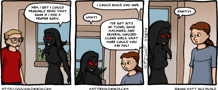 Comic graphic for 2006-07-25: This Sounds Plausible After a Few Drinks