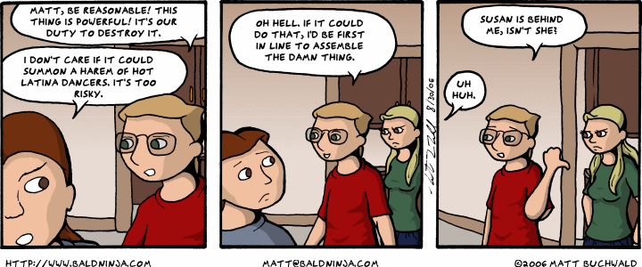 Comic graphic for 2006-08-30: Pleas For Help