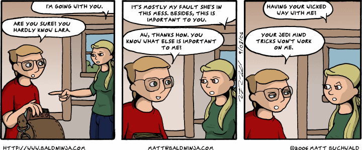 Comic graphic for 2006-09-08: It's a Trap