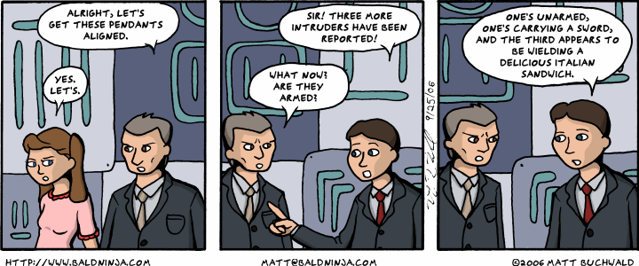 Comic graphic for 2006-09-26: Armed to the Teeth