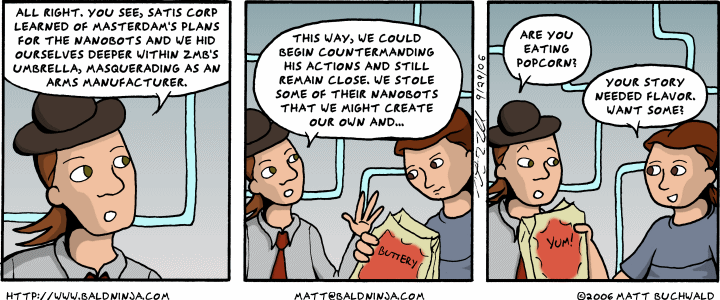 Comic graphic for 2006-09-29: Buttery Dialogue