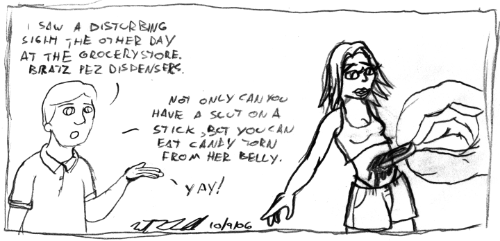 Comic graphic for 2006-10-09: Slacker Sketch Day