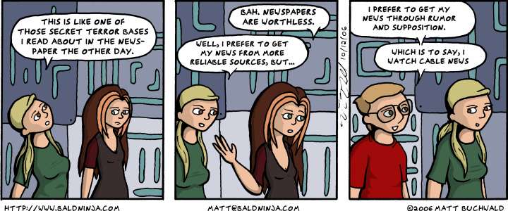 Comic graphic for 2006-10-12: Nothing But The Facts