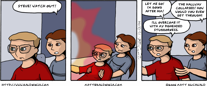 Comic graphic for 2006-11-15: Wednesday Brings You Determination