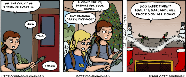Comic graphic for 2006-12-15: Chestnuts Will Be Roasted