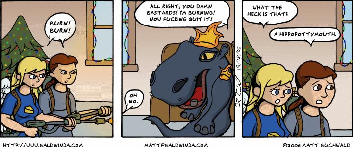 Comic graphic for 2006-12-18: The Meanest Spirit in Town