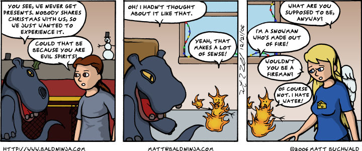 Comic graphic for 2006-12-21: His Name is Burny