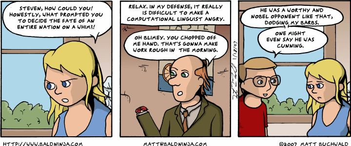 Comic graphic for 2007-01-18: I Like The Horrible Choice in Suits