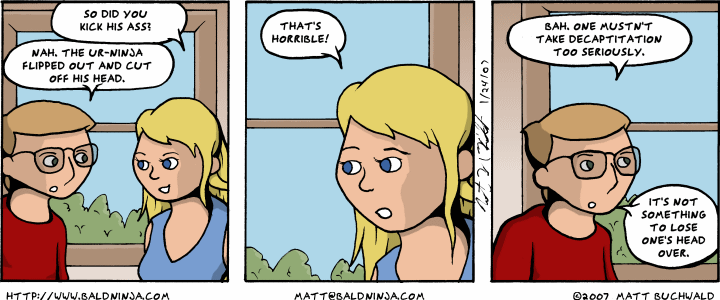 Comic graphic for 2007-01-24: Serious Business