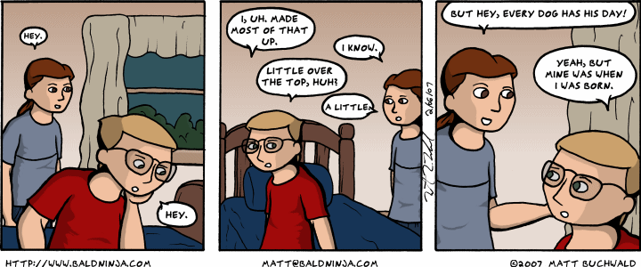 Comic graphic for 2007-02-06: It Is an Inherent Property of Dogs