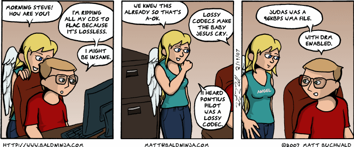 Comic graphic for 2007-02-19: Judeogeek Analogies