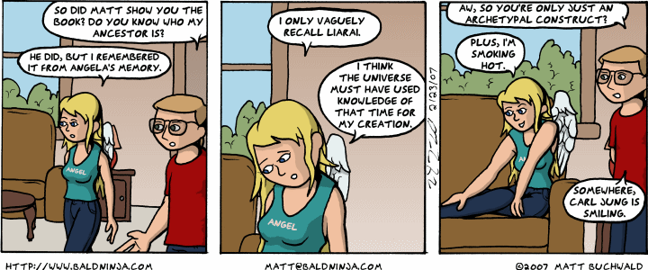 Comic graphic for 2007-02-23: And He Had A Nasty Fall