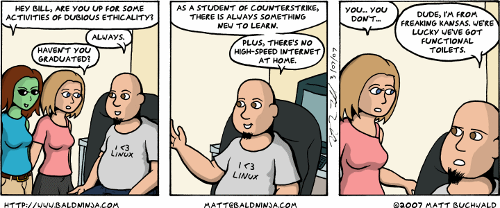 Comic graphic for 2007-03-07: Mountain Dew and Cheetos