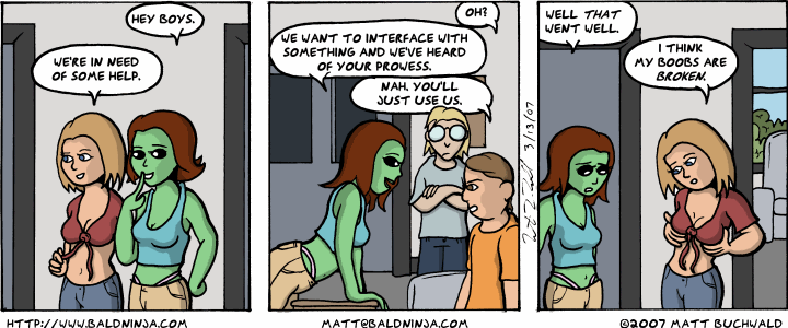 Comic graphic for 2007-03-13: Fired Blanks