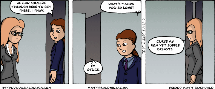 Comic graphic for 2007-04-12: Close Quarters