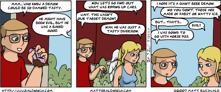 Comic graphic for 2007-05-25: Sticky Gooey Yummy Messes