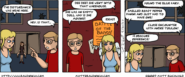 Comic graphic for 2007-05-30: My Brain Remembers Strange Things