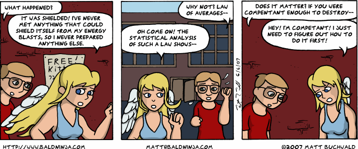 Comic graphic for 2007-06-06: Insert Your Favorite Monty Python Reference Here