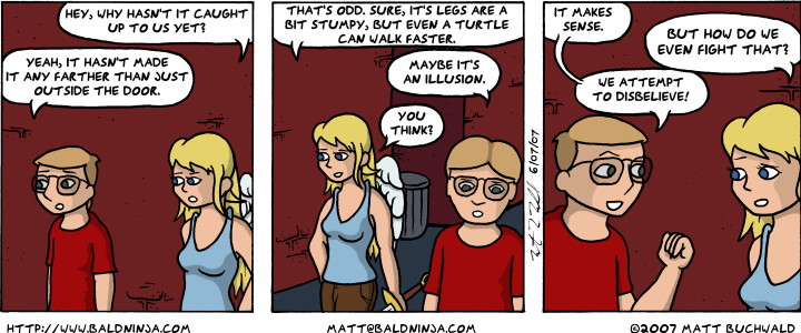 Comic graphic for 2007-06-07: Steve Shouts This Out At Least Once a Month