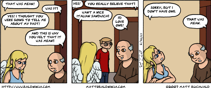 Comic graphic for 2007-06-20: On the Subject Of Being Mean