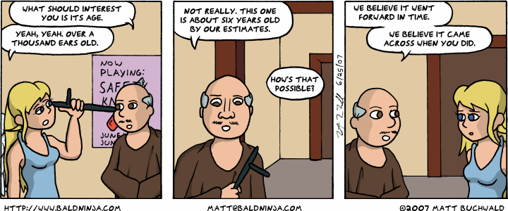 Comic graphic for 2007-06-25: Eddie's in the Time Stream