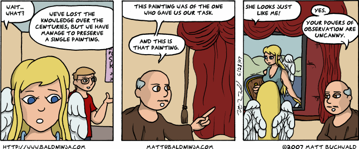 Comic graphic for 2007-06-28: Behind the Curtain