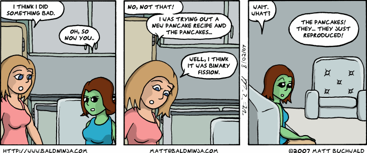 Comic graphic for 2007-08-02: The Menace Comes