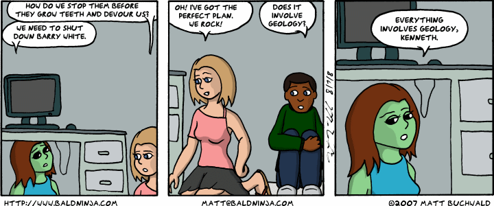 Comic graphic for 2007-08-07: Locked In A Bedroom