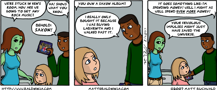 Comic graphic for 2007-08-08: Unleashing the Beast