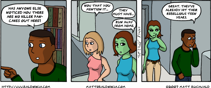 Comic graphic for 2007-08-10: Not A Continuity Error