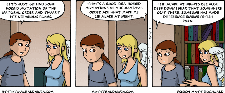 Comic graphic for 2009-06-11: Fear